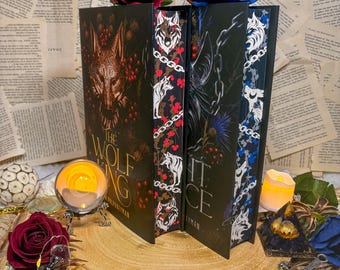 The Wolf King and The Night Prince UK Hardcover - Benutzerdefinierte handbesprühte Kanten /