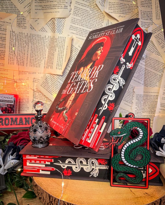 Terror at the Gates  UK hardcover -  Custom hand Sprayed Edges |dark romance books