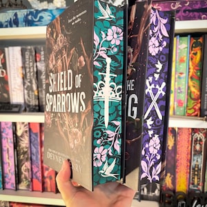 Shield of Sparrows and rites of the starling  Books – Custom Hand Sprayed Edges Fantasy Novel