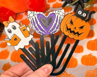 Halloween-Lesezeichen mit Büchermotiven – 3D-Riesen-Lesezeichen – Süßes Geschenk für Bücherliebhaber