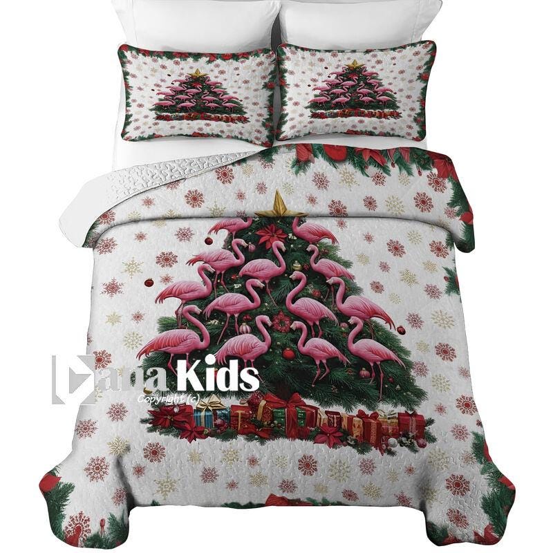26 Festive Christmas Bedding Sets for a Merry Bedroom Makeover: Cozy Up Your Space with Holiday Cheer! 10 Custom Christmas Lightweight Puzzle Quilt or Duvet Cover Set,…