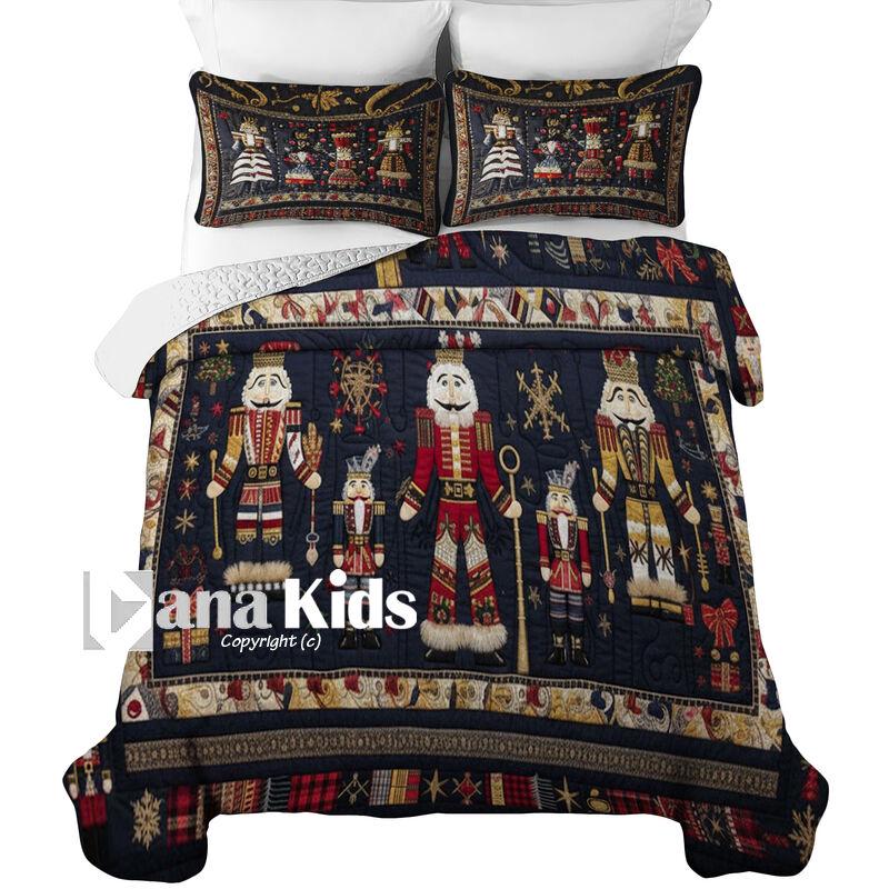 26 Festive Christmas Bedding Sets for a Merry Bedroom Makeover: Cozy Up Your Space with Holiday Cheer! 20 Custom Personalized Nutcracker Quilt Bedding Set, Christmas Zipper…