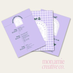 Camp Bachelorette Custom Bachelorette Party Printable & Digital Editable Canva Template | 8.5&quot;x11&quot; | 5&quot;x7&quot;