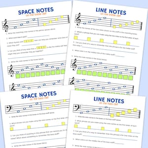 Grand Staff Note Reading Worksheets