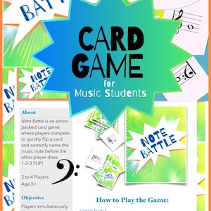 Card Game for Music Students “Note Battle”