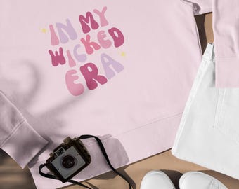 ウィキッド スウェットシャツ、ブロードウェイ ミュージカル ファン アパレル、ハロウィン コスチューム アイデア、オズの魔女クルーネック、エルファバ グリンダ ジャンパー、ミュージカル シアター