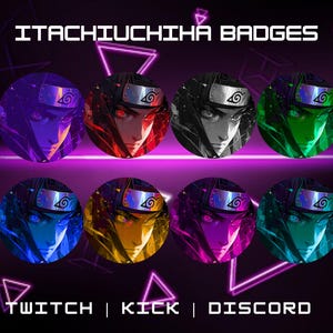 Character Sub Badges For Twitch, YouTube, And Discord | Digital Download | Anime Badges | Sub And Bit Badges |