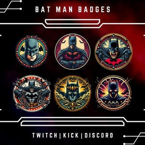 Fictional Sub Badges | Twitch Sub/Bit Badges | Character Badges | Cute Badges For Streamers | Twitch Graphics | Kawaii.