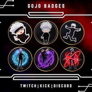 6 Cute Anime Sub/Bit Badges For Twitch, Youtube, Discord, Stream | Instant Download | Character Badges | Pay To Use.