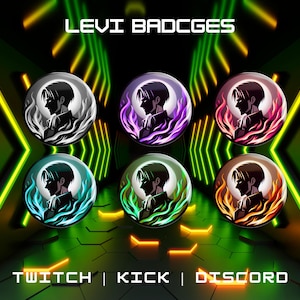 Twitch Subscriber Badges | Anime Character Badges | Bit Badges | Fictional Badges | Perfect For Streaming | Instant Download.