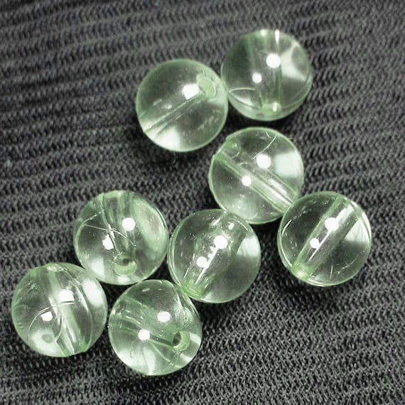16mm.. 20pcs 8 Colors Round Acrylic Plastic TRANSPARENT FISHING Gumball  Wholesale Jewelry Making Beads 1mm Hole 0461 