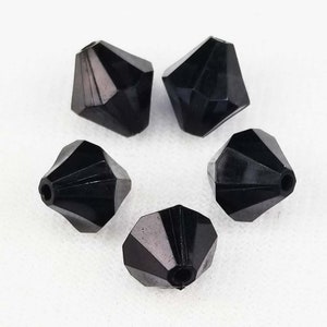 STOCK YOUR STORE - Bicone (6mm): 200pcs (17g) - 5,600pcs 500g bag. 24 colors Acrylic Transparent Beads. 0516