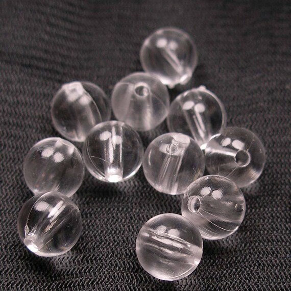 20pcs 22mm light brown acrylic transparent oval beads jewellery making craft UK