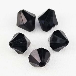 Clearance Bicone Beads (12mm): 5 colors. Bicone Acrylic Plastic Transparent Jewelry Making Beads Approx. .5mm hole. 0519..