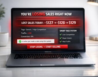 500 Low Competition Etsy Tags, High Converting SEO Keywords, Increase Etsy Sales, Digital Download