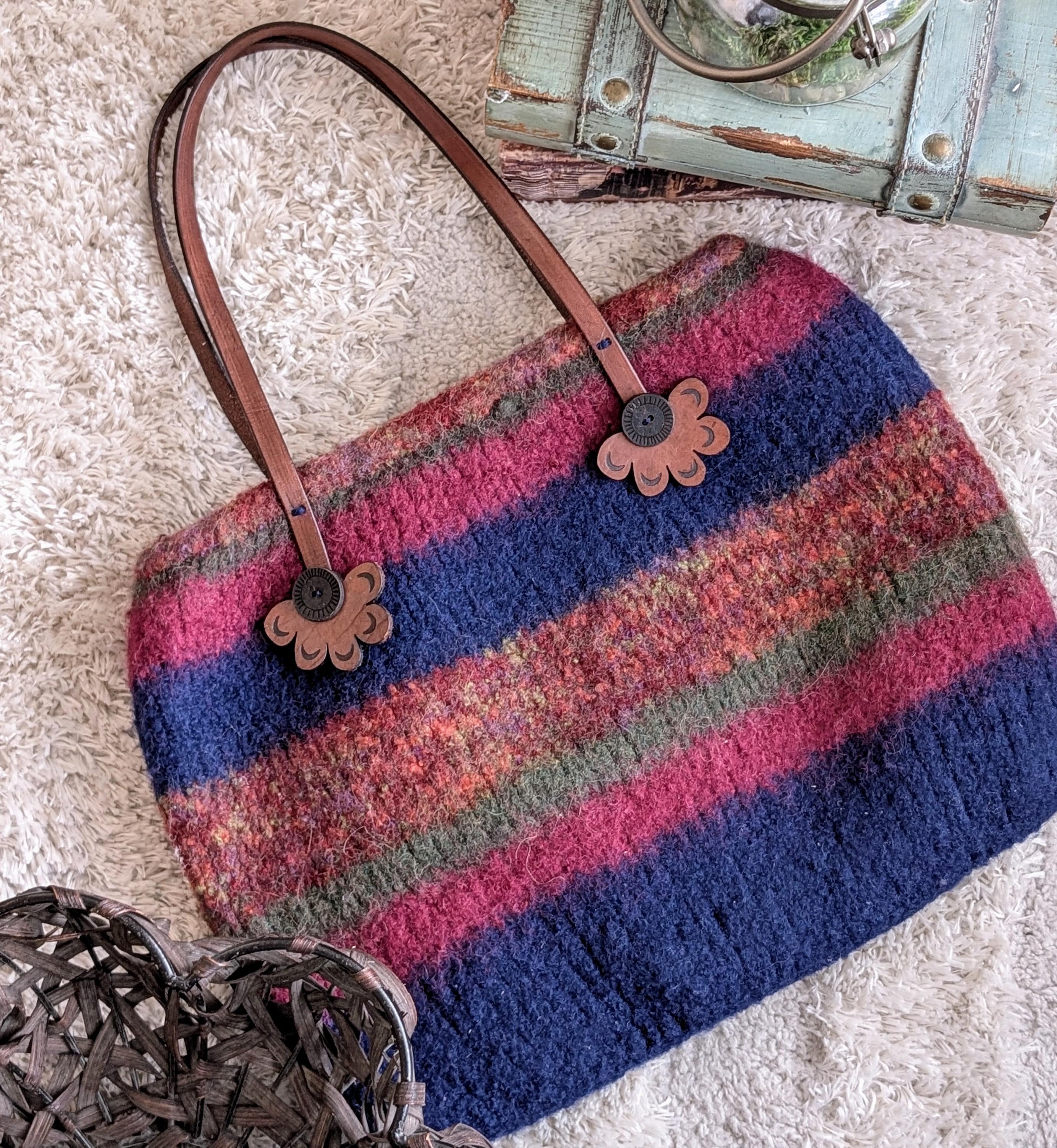Blue Knit Purse - Etsy Blue Knit Purse - Etsy