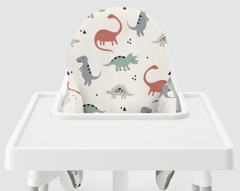 Muted Dinos // IKEA Antilop Highchair Cover // High Chair Cover for the KLÄMMIG or PYTTIG Cushion