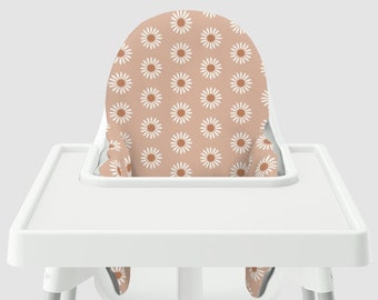 Hippie Daisy // IKEA Antilop Highchair Cover // High Chair Cover for the KLÄMMIG or PYTTIG Cushion