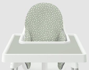 White Beans on Sage // IKEA Antilop Highchair Cover // High Chair Cover for the KLÄMMIG or PYTTIG Cushion