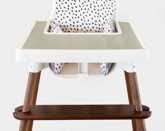 Walnut Adjustable Highchair Footrest // IKEA Antilop High Chair Foot Rest