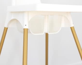 IKEA Highchair Leg Wraps - TRUE GOLD // Customize Ikea Antilop High Chair Legs: Set of 4