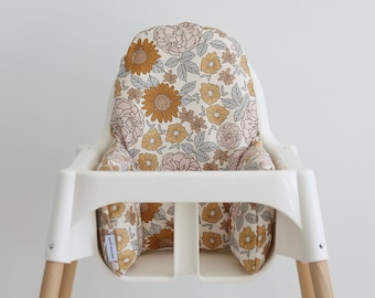 Vegan Leather WIPEABLE Cushion Cover for the IKEA Antilop Highchair // Golden Girl