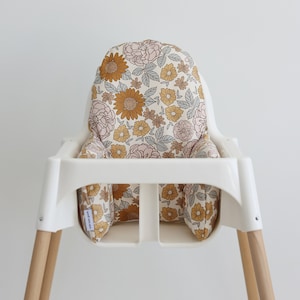 Vegan Leather WIPEABLE Cushion Cover for the IKEA Antilop Highchair // Golden Girl