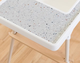 Terrazzo on Stone IKEA Highchair Specialty Placemat / High Chair Mat