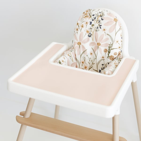 Housse de coussin essuyable en cuir végétalien pour chaise haute IKEA Antilop // Daisy Dreams