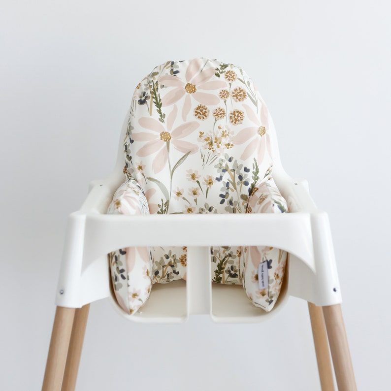 Vegan Leather WIPEABLE Cushion Cover for the IKEA Antilop Highchair // Daisy Dreams image 3