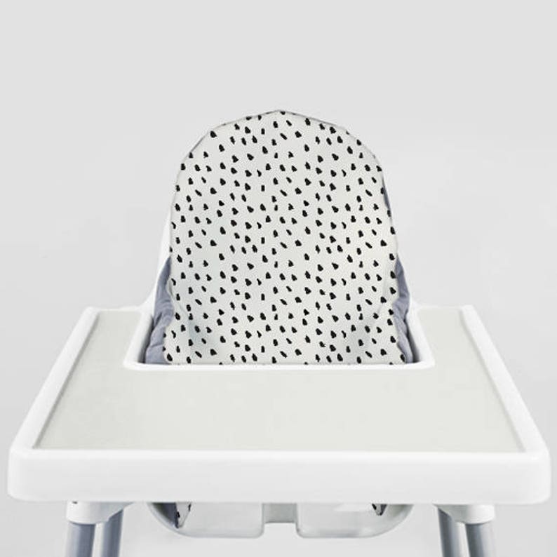 Black Painted Dots Ikea Antilop Highchair Cover High Black Painted Dots Ikea Antilop Highchair Cover High Chair For The KlÄmmig Or Pyttig Cushion Pillow Slipcover