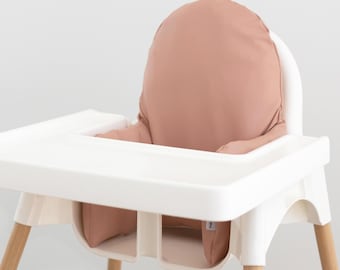 IKEA Highchair Wipeable Cushion Cover - Solid Terracotta