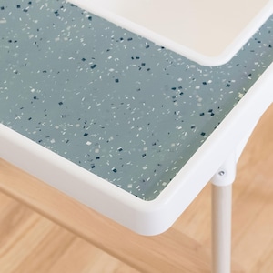 Terrazzo on Jade IKEA Highchair Specialty Placemat / High Chair Mat