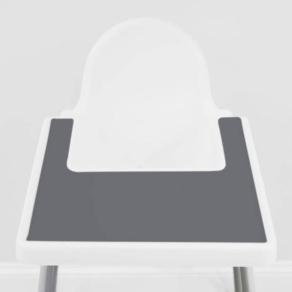 Charcoal Grey // IKEA Antilop Highchair Silicone Placemat // High Chair Mat