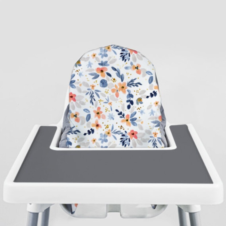 Fawn Floral Ikea Antilop Highchair Cover High Chair Etsy