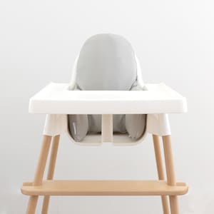Vegan Leather WIPEABLE Cushion Cover for the IKEA Antilop Highchair // Grey