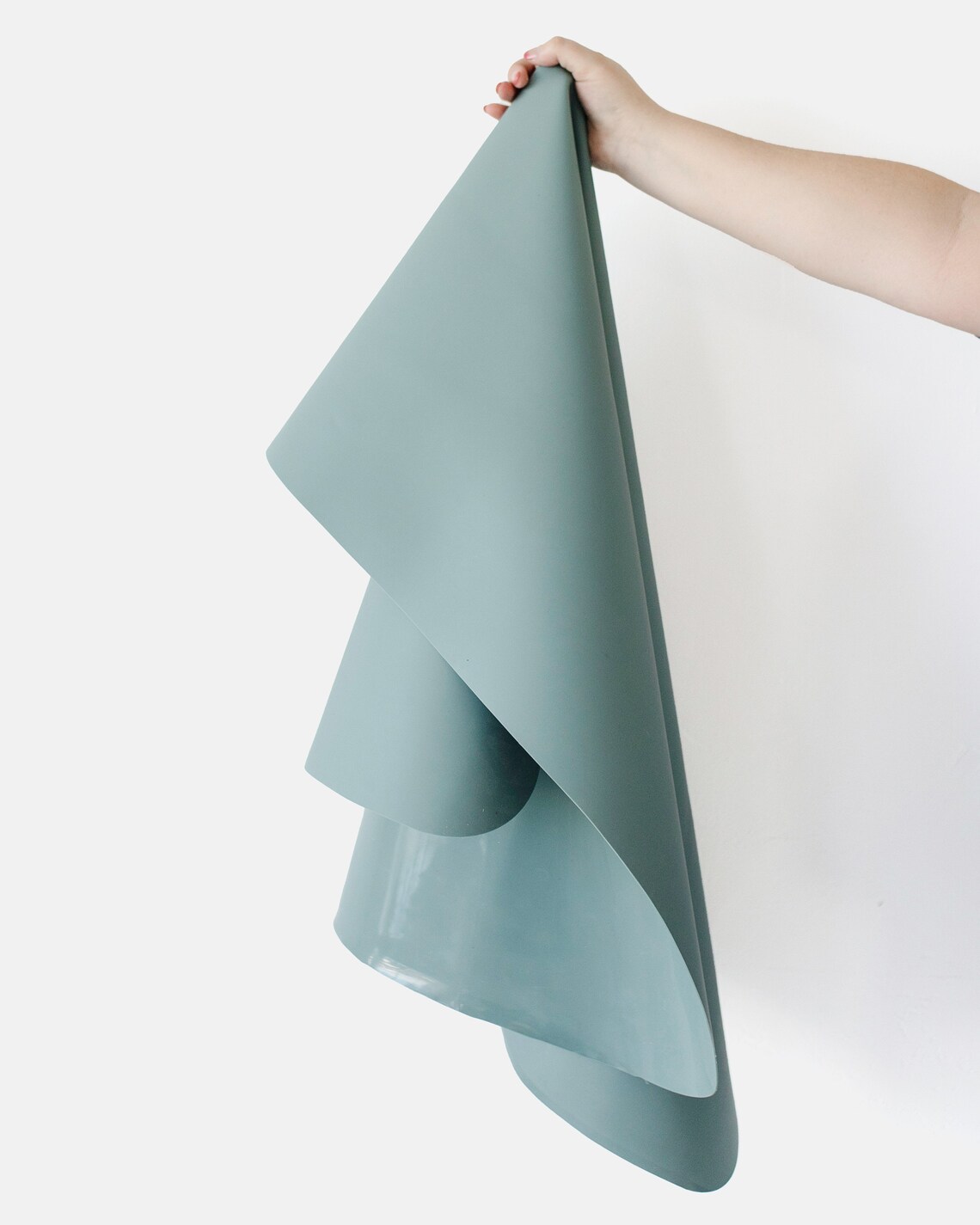 Silicone Floor Mat Faded Jade // High Chair Mat // Large Etsy