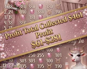 Taurus Birthday Bingo Board, Pink Cowgirl Zodiac Game (Instant Download)