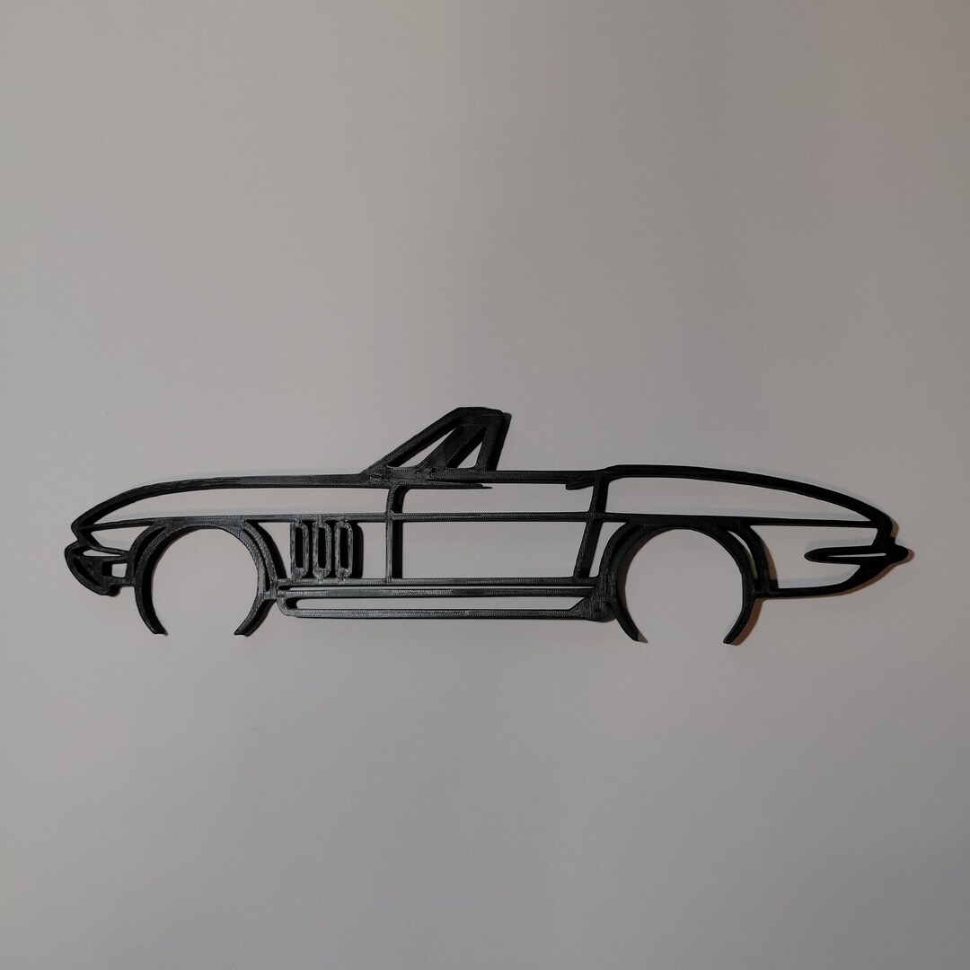 1965 Chevy Corvette Vector Wall Art - Etsy