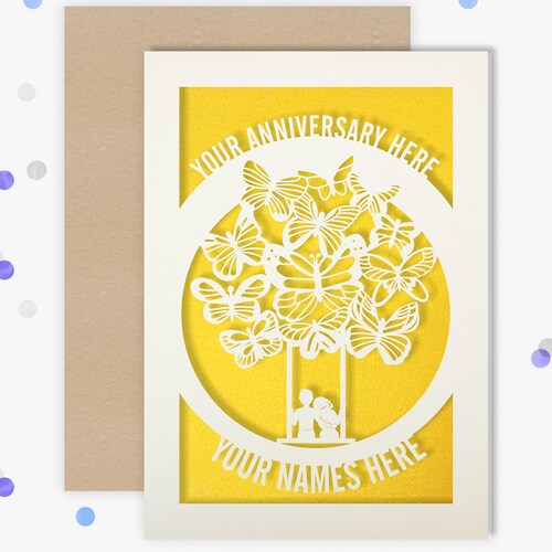 Any Year Personalised Wedding Anniversary Card Anniversary Etsy UK