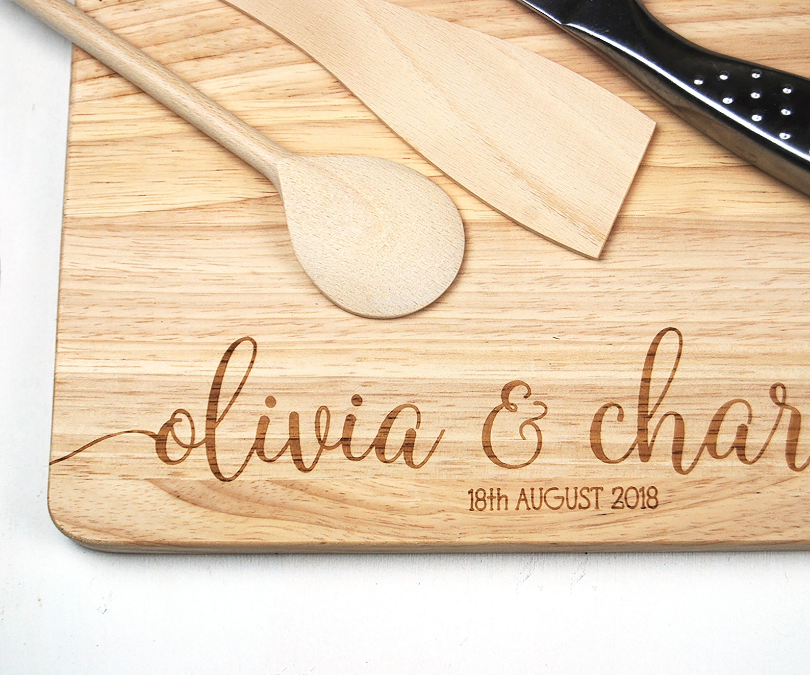 Personalised Name Chopping Board for Couples Custom Cutting Etsy