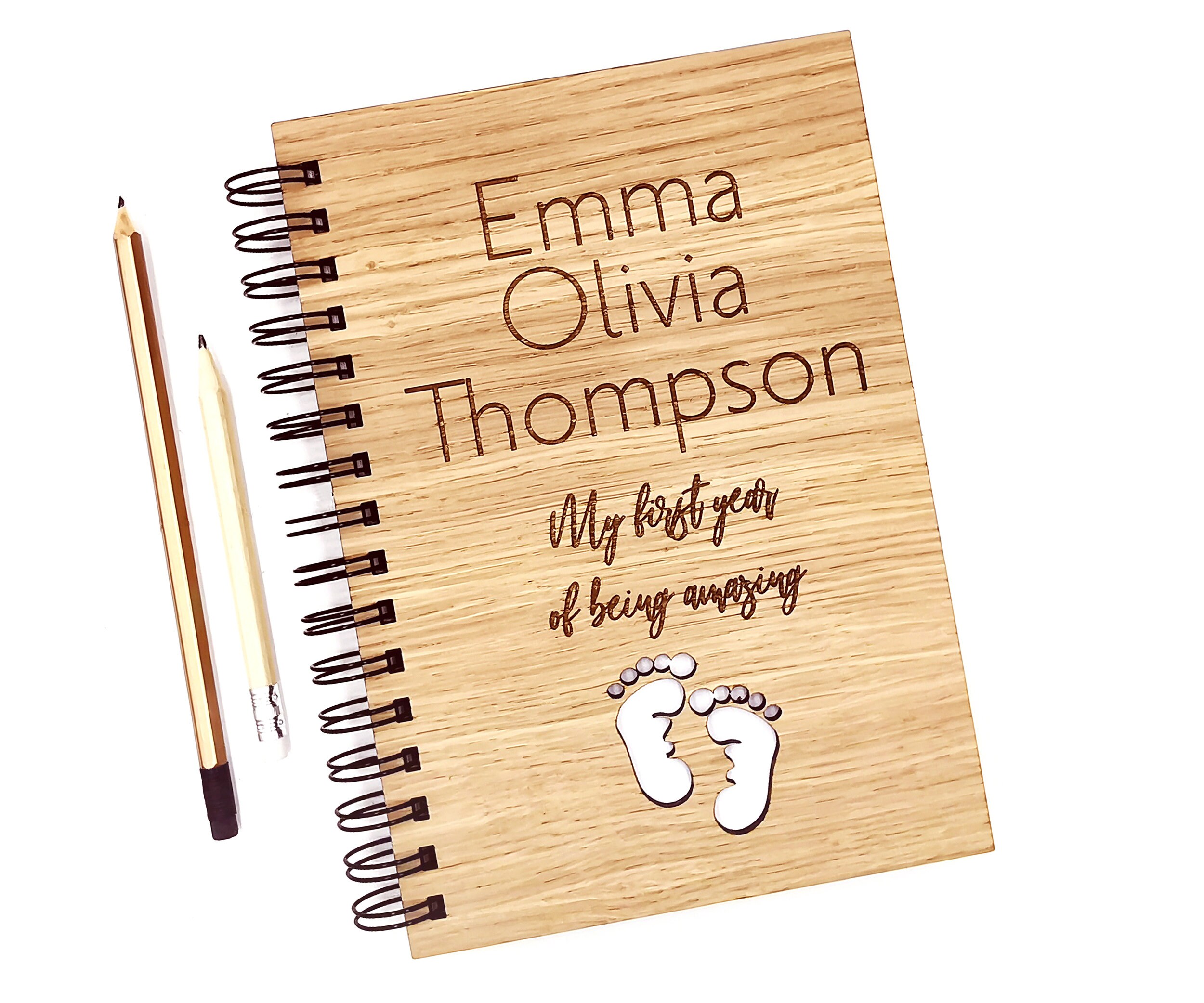 Personalised Baby's first year book My first year A5 Etsy