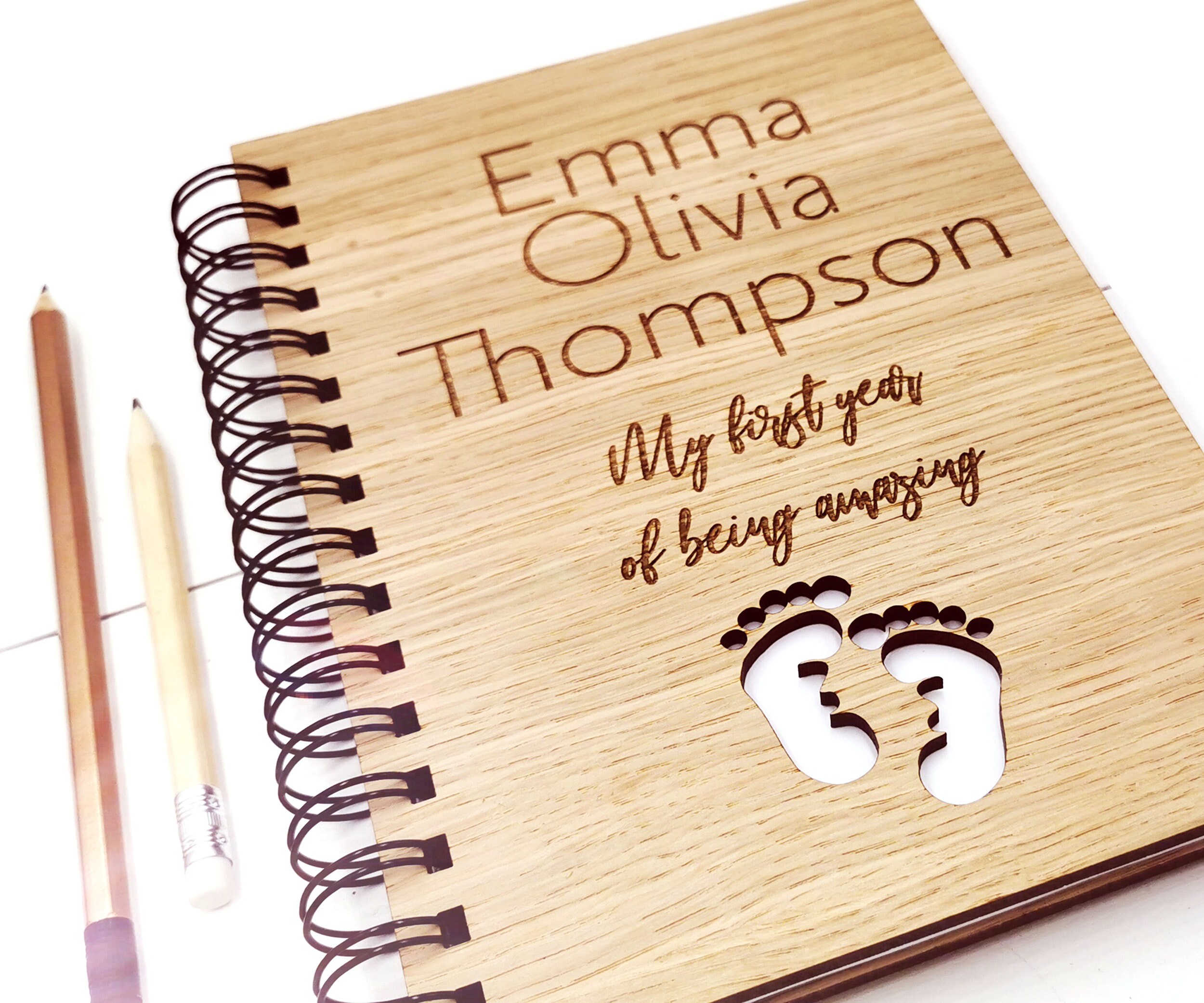 Personalised Baby's first year book My first year A5 Etsy