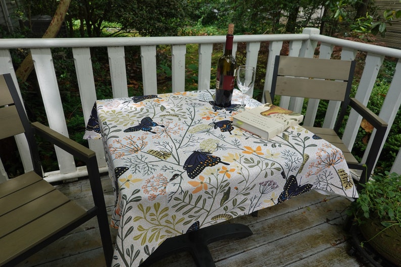 Table Cloth Rectangle Picnic Tablecloth Beach House Gift Etsy
