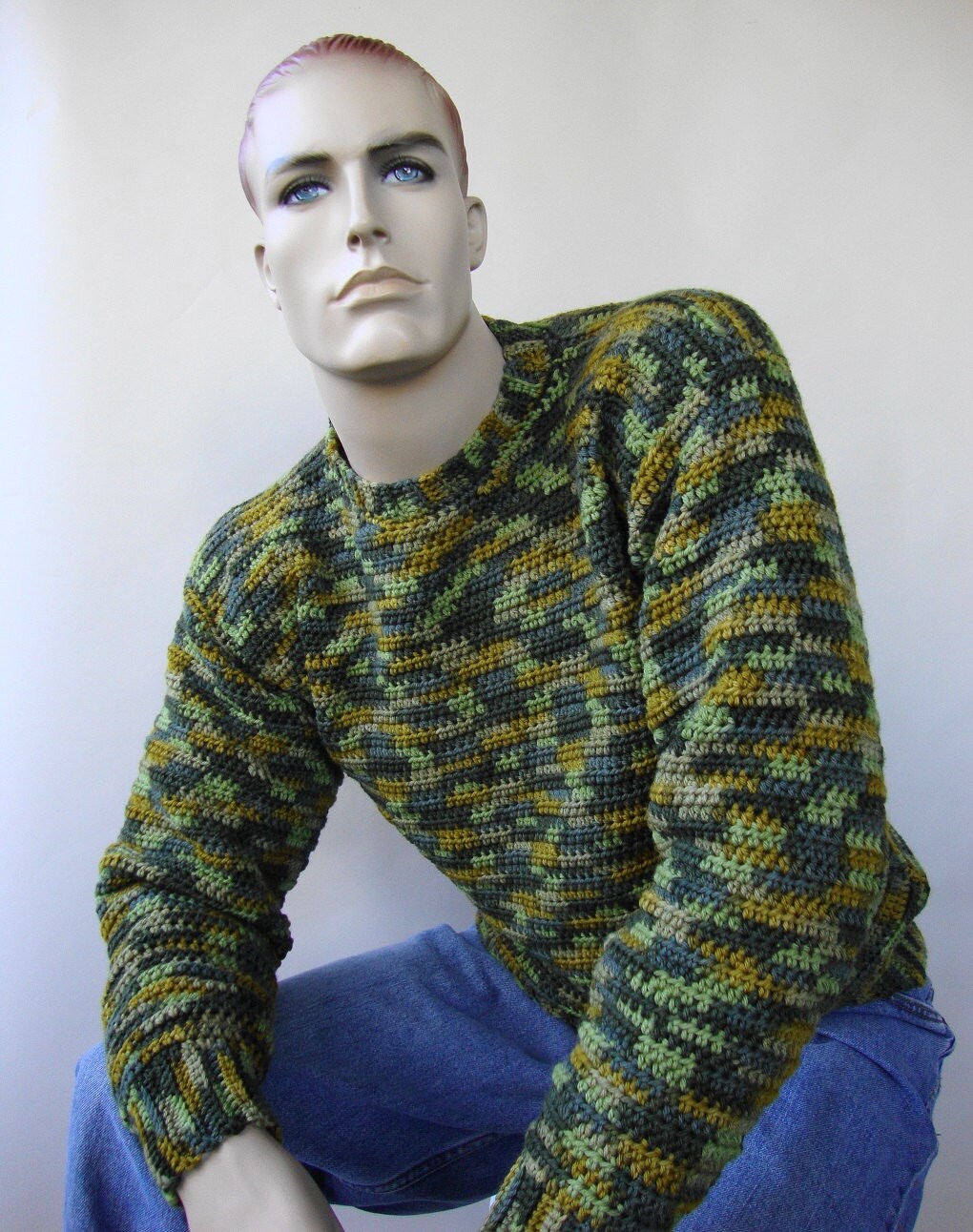 Camo green deals sweater