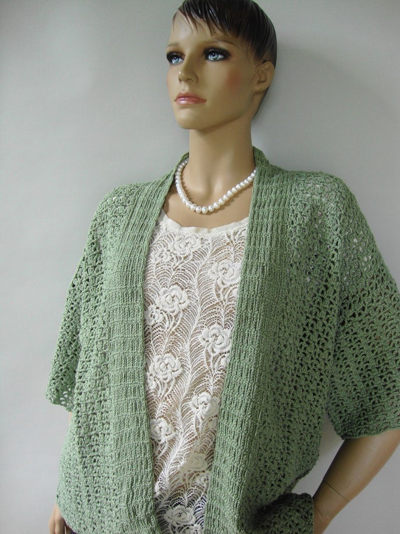 Green kimono cardigan hotsell
