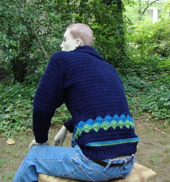 Navy blue cotton sweater outlet