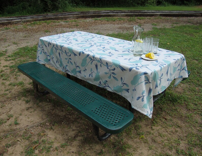 Table Clothes, Table Cloth Rectangle, Table Cloth Rectangle, Picnic Tablecloth, Table Cloth, Hostess Gift, Housewarming Gift, Family Reunion image 2