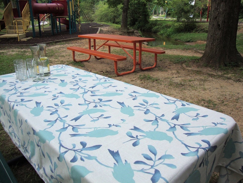 Table Clothes, Table Cloth Rectangle, Table Cloth Rectangle, Picnic Tablecloth, Table Cloth, Hostess Gift, Housewarming Gift, Family Reunion image 3