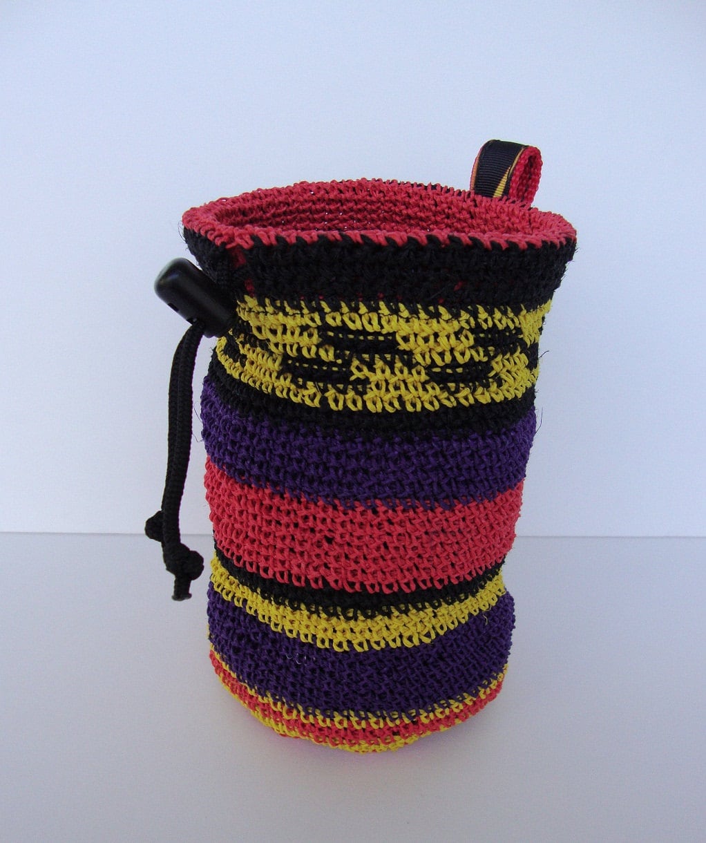 Rock Climbing Chalk Bag Red Hemp Chalk Bag Crochet Hemp Etsy Canada